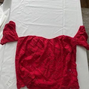 Crochet off the shoulder top